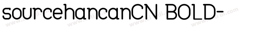 sourcehancanCN BOLD字体转换